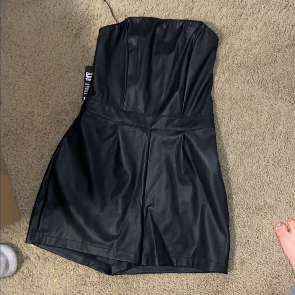 Express leather romper